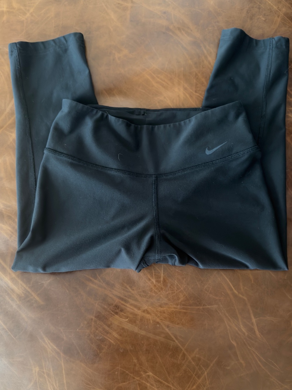 Nike Dri-FIT Black Cropped Leggings XS High Rise Workout Pants